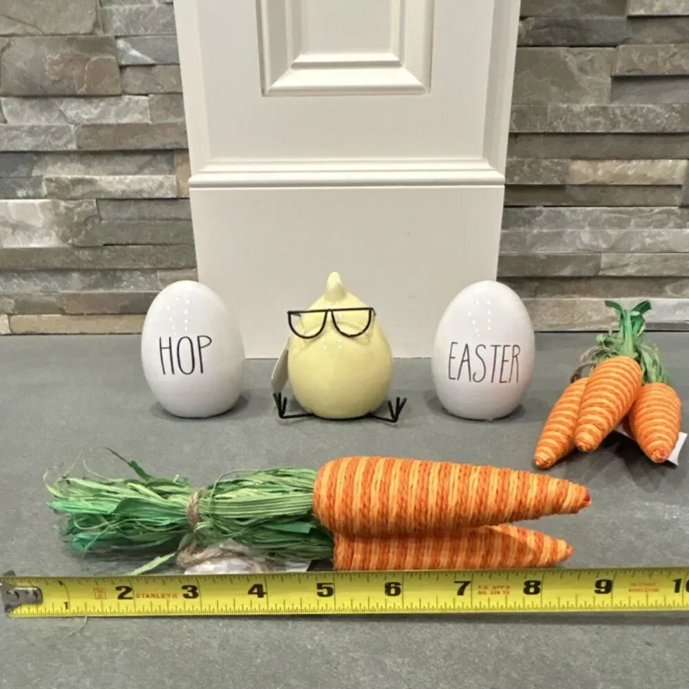 Hobby Lobby Easter Decorative Eggs Chick and Artificial Carrots Set
